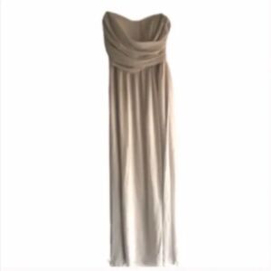 Lulu’s Grey Strapless Formal Dress
